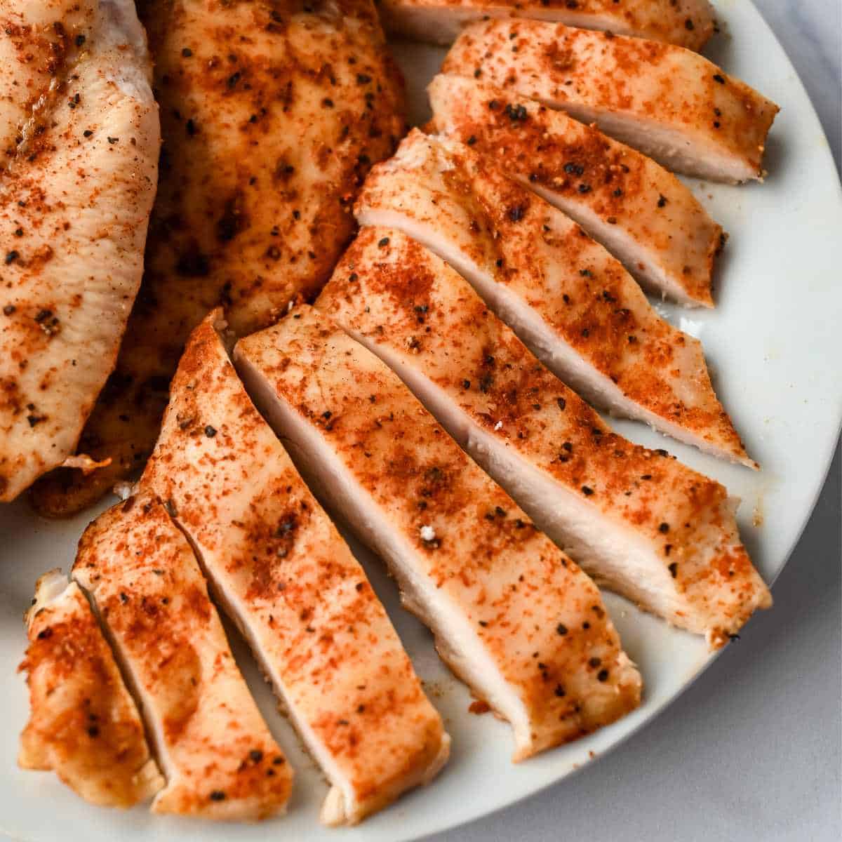 Cooked Sliced Chicken Breast